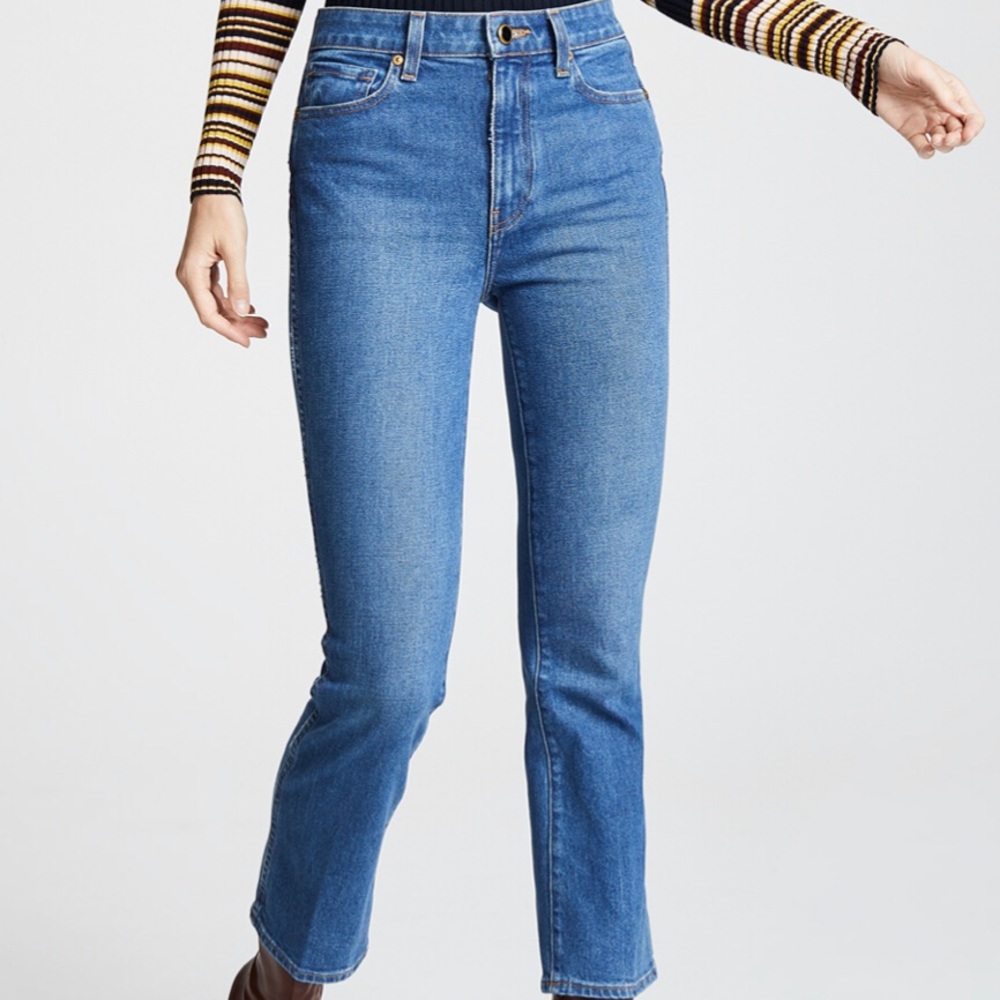 Khaite Benny Crop Flare Jeans